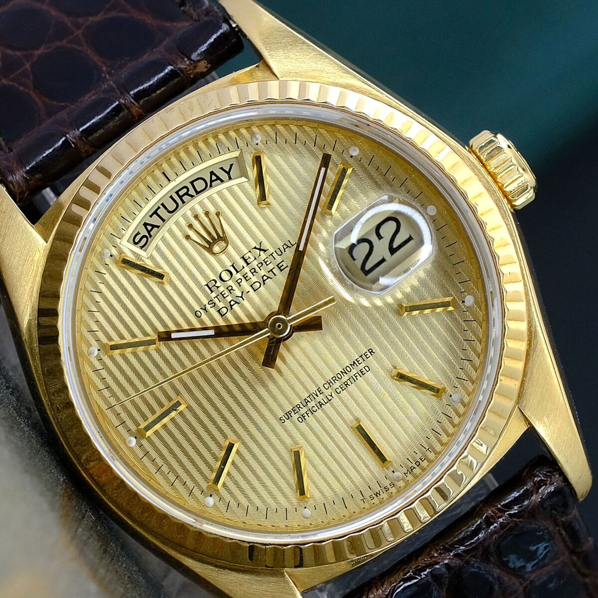 Rolex Day-Date 18K Tapestry