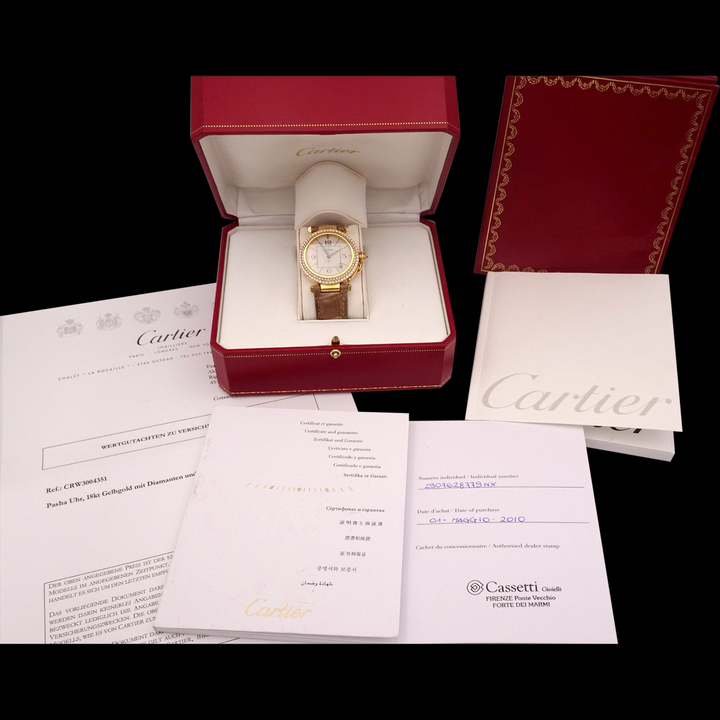 Cartier Pasha 18K Diamante